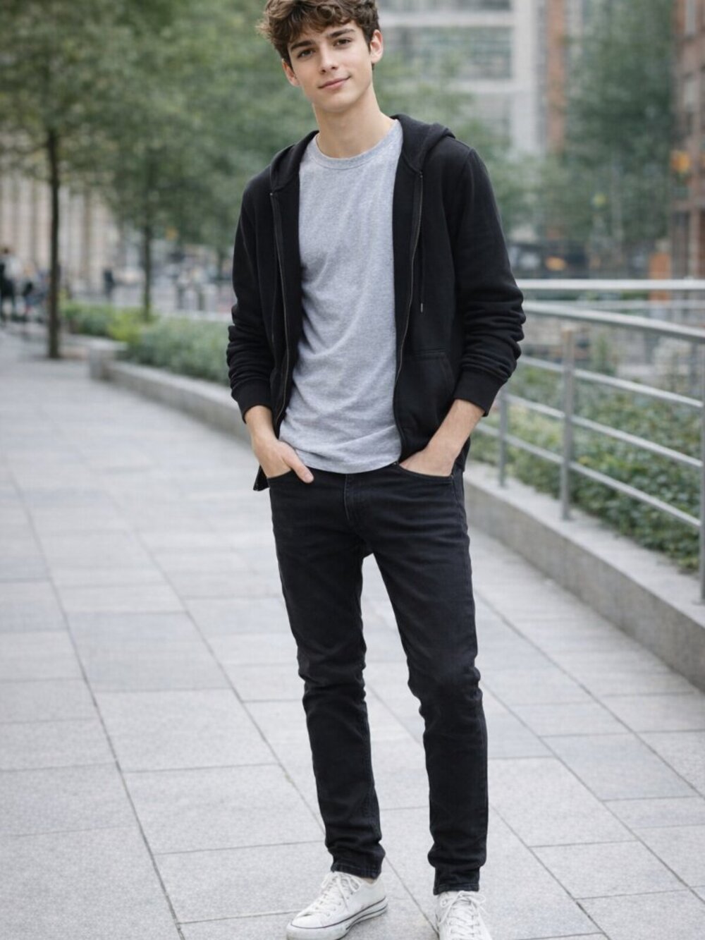 Tony Hawk 5 pocket Skinny Black Jeans